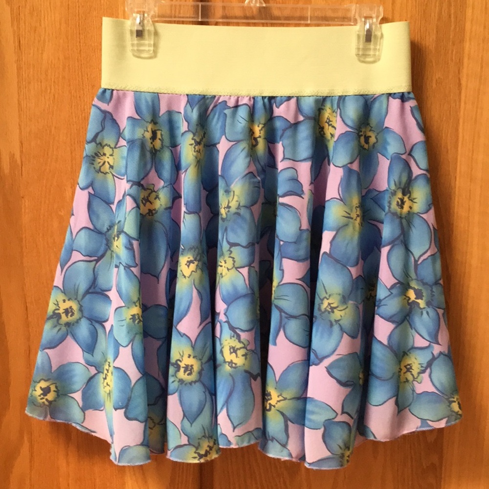 Handmade Floral Boho Colorful Festival Flare Skirt One of a Kind Flower Skirt​